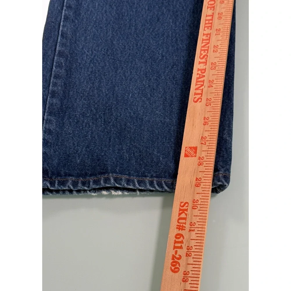 VTG 90s Levi's 501 Button Fly Denim Jean Mens 34x29 Blue Straight Fit DadCore